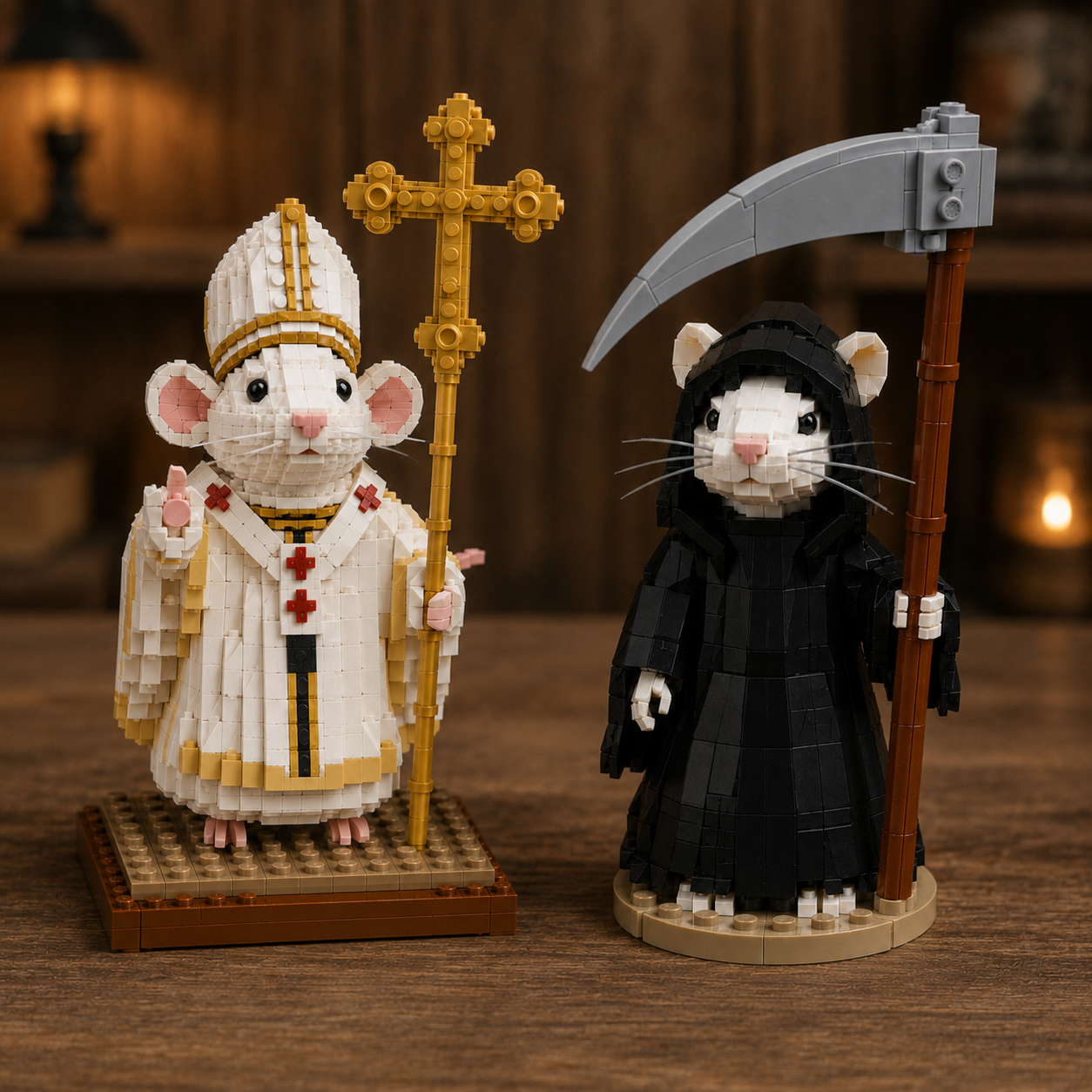 Holy Judgment & Midnight Reaper Mouse Building Block Display Set