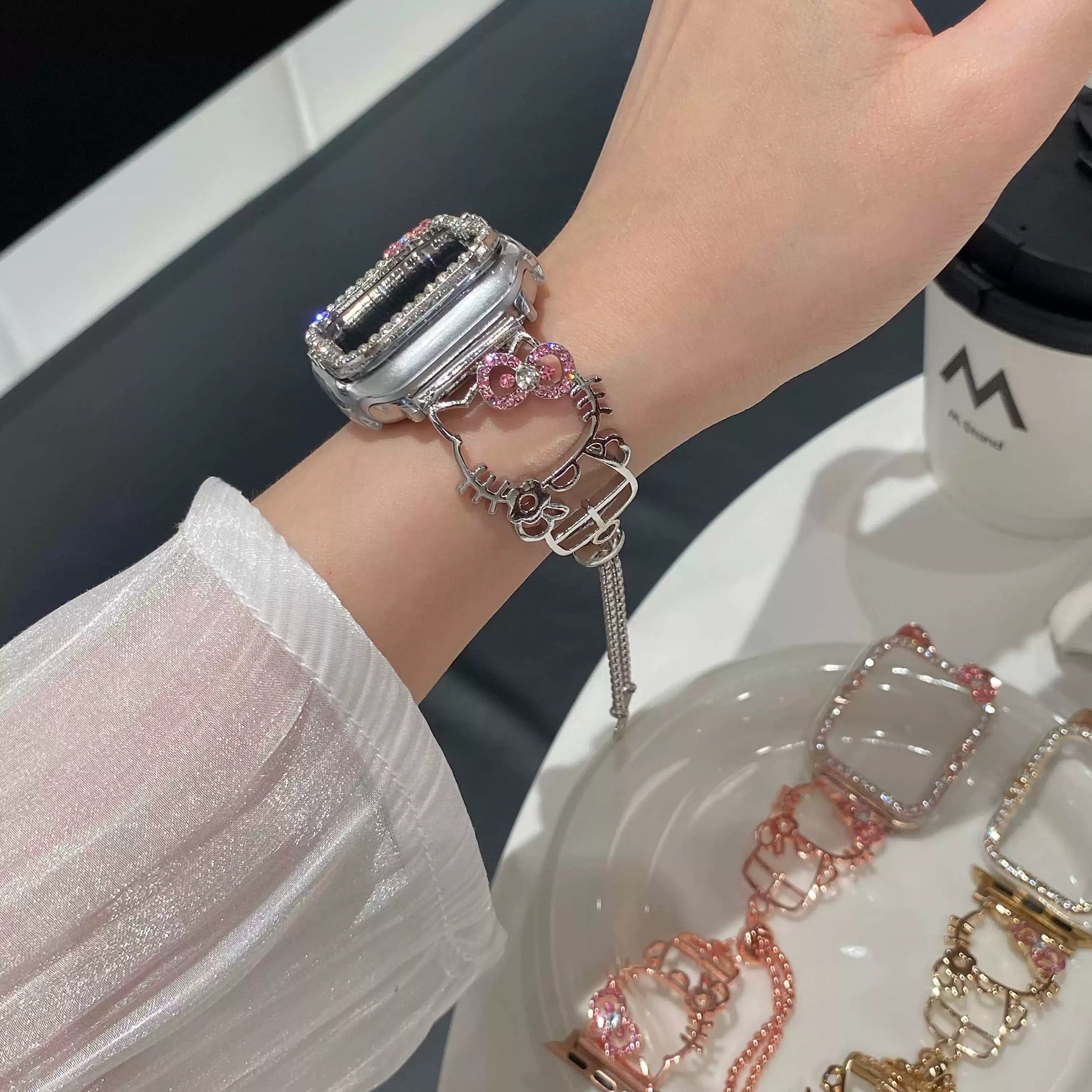 Hellokitty Shape Apple Watch Band Strap Bands Bracelet
