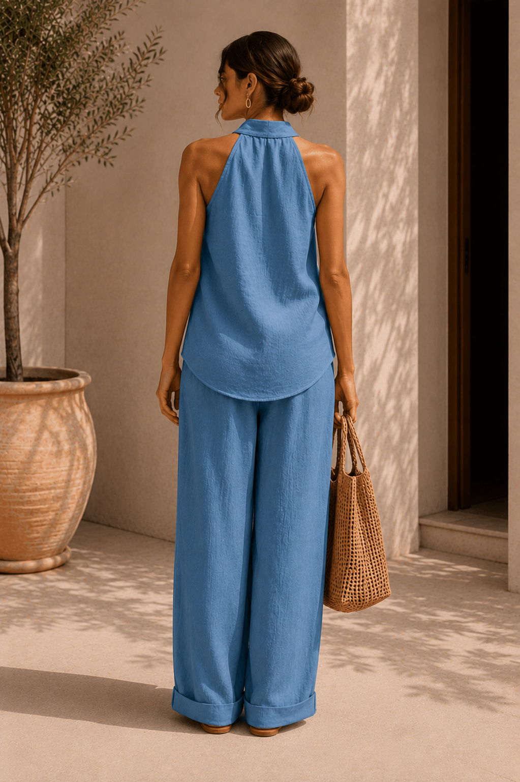 Summer Linen Two-Piece Set