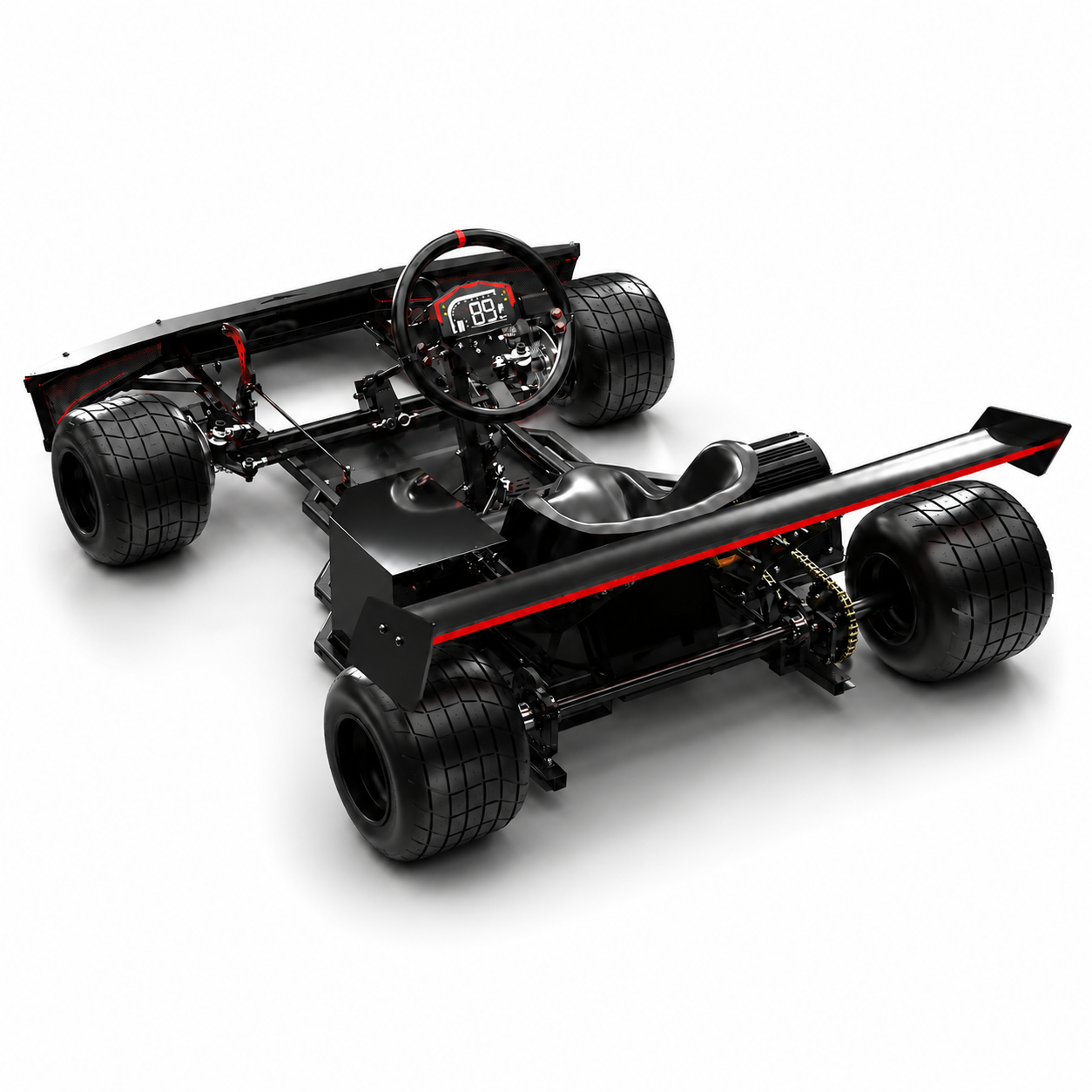 🏁 72V Adult Electric Racing Go Kart – 90 MPH Road-Ready Performance Kart 🔥