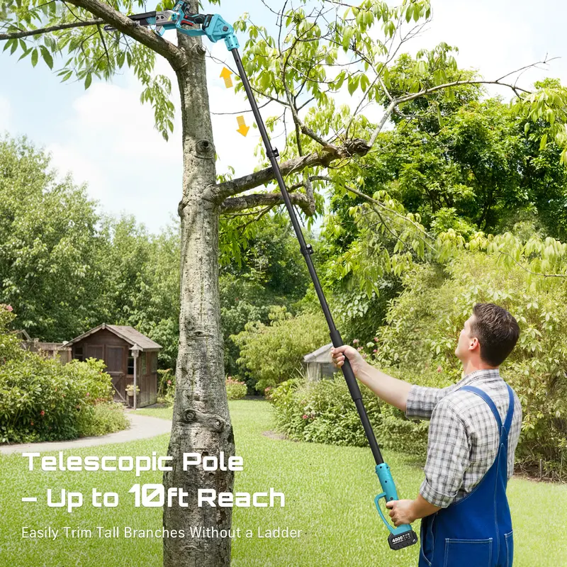 🔥Last Chance Sale🔥2-in-1 Cordless Pole Saw 6/8/10 Inch