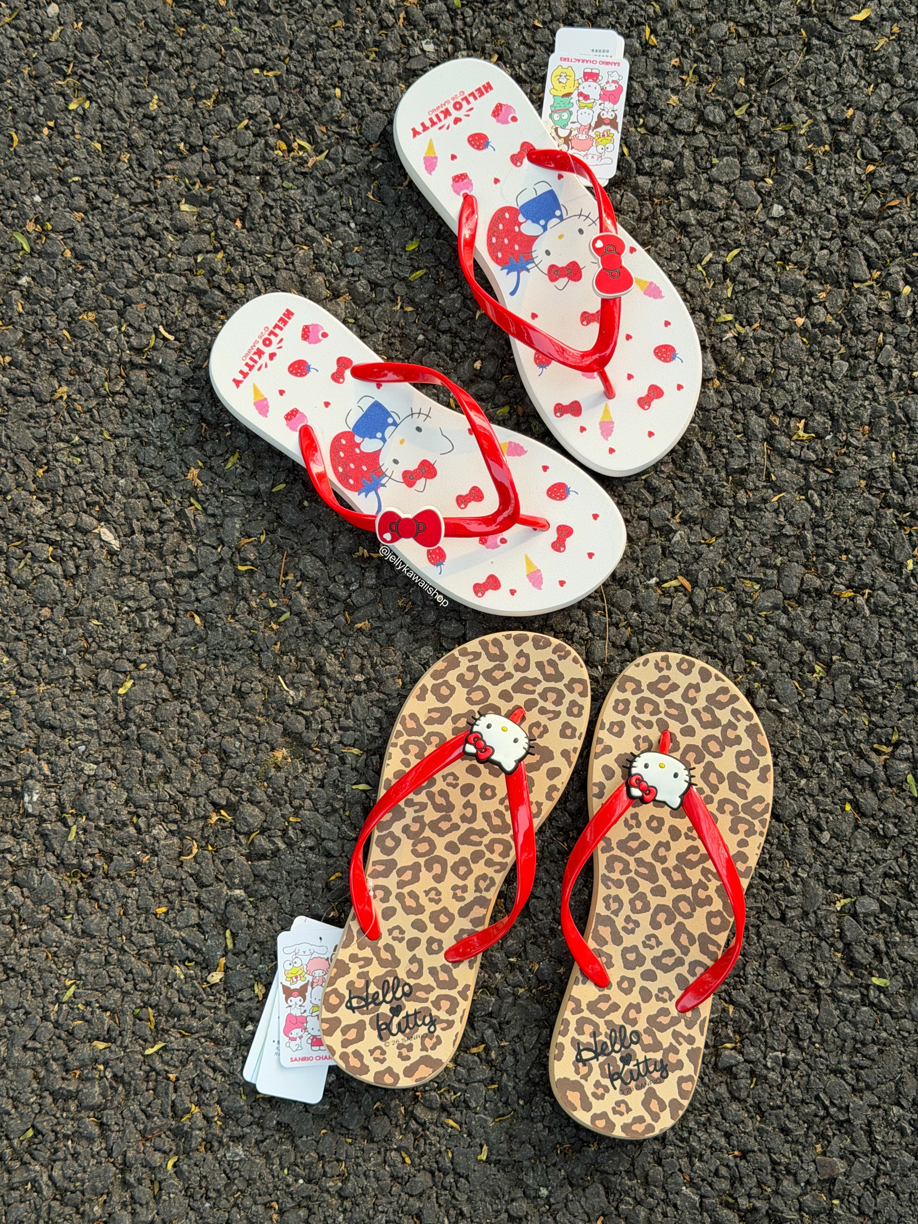Hellokitty PVC Casual Slim Flip Flop Sandals Shower Shoes