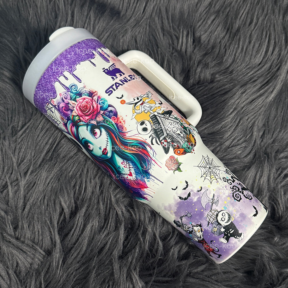 Eunice Sally x Jack Skellington 40oz Tumbler