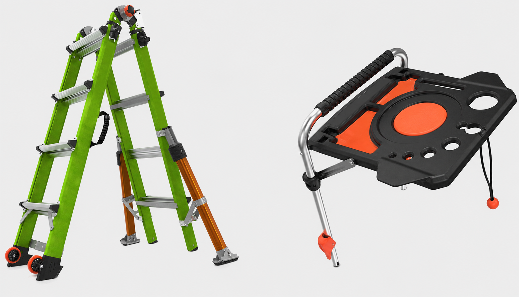 🔥 All-Terrain Multi-Position Fiberglass Ladder – Heavy-Duty, Stable & Easy to Move