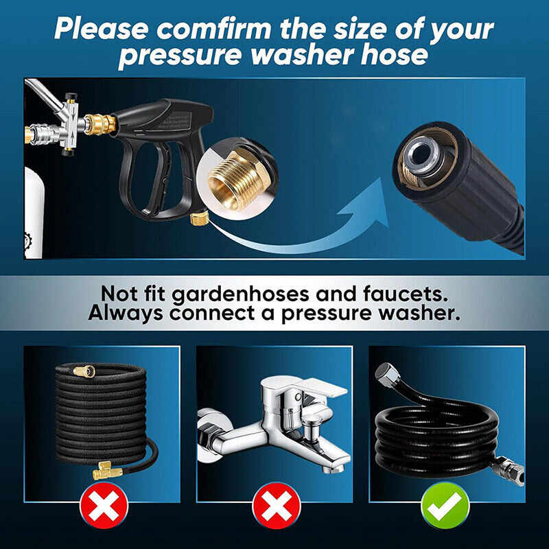 2 in 1 Connector Foam Cannon Pressure Washer Gun