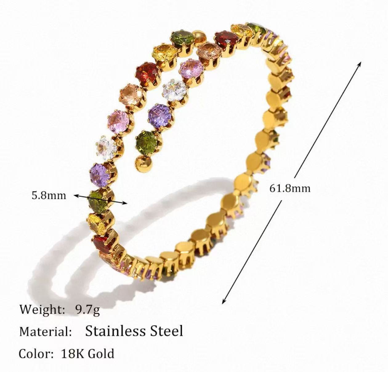 🌈 Rainbow Gemstone Necklace
