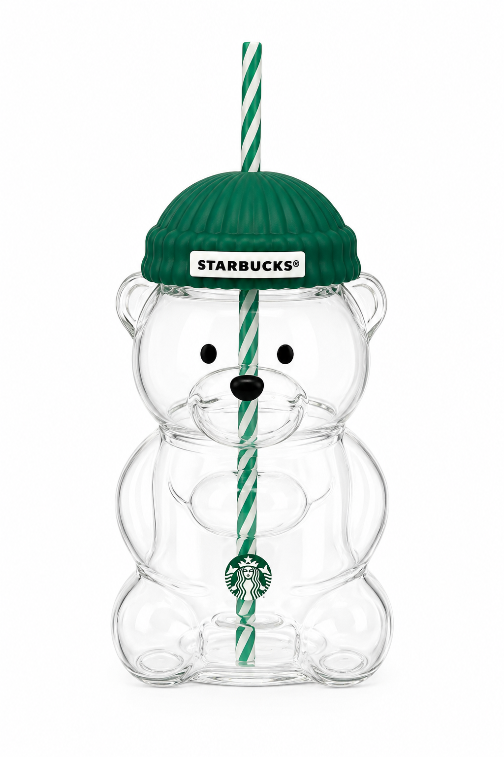 🧸❄️ Bear-Shaped Cold Cup Tumbler – 20oz (590ml)