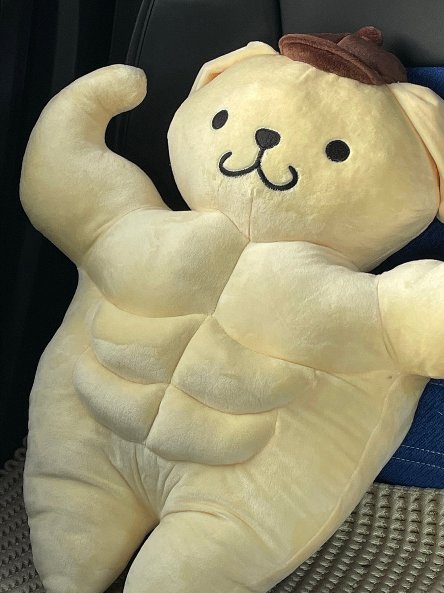 Hellokitty Tan Funny Plush Toys, Cute Cartoon Pillow