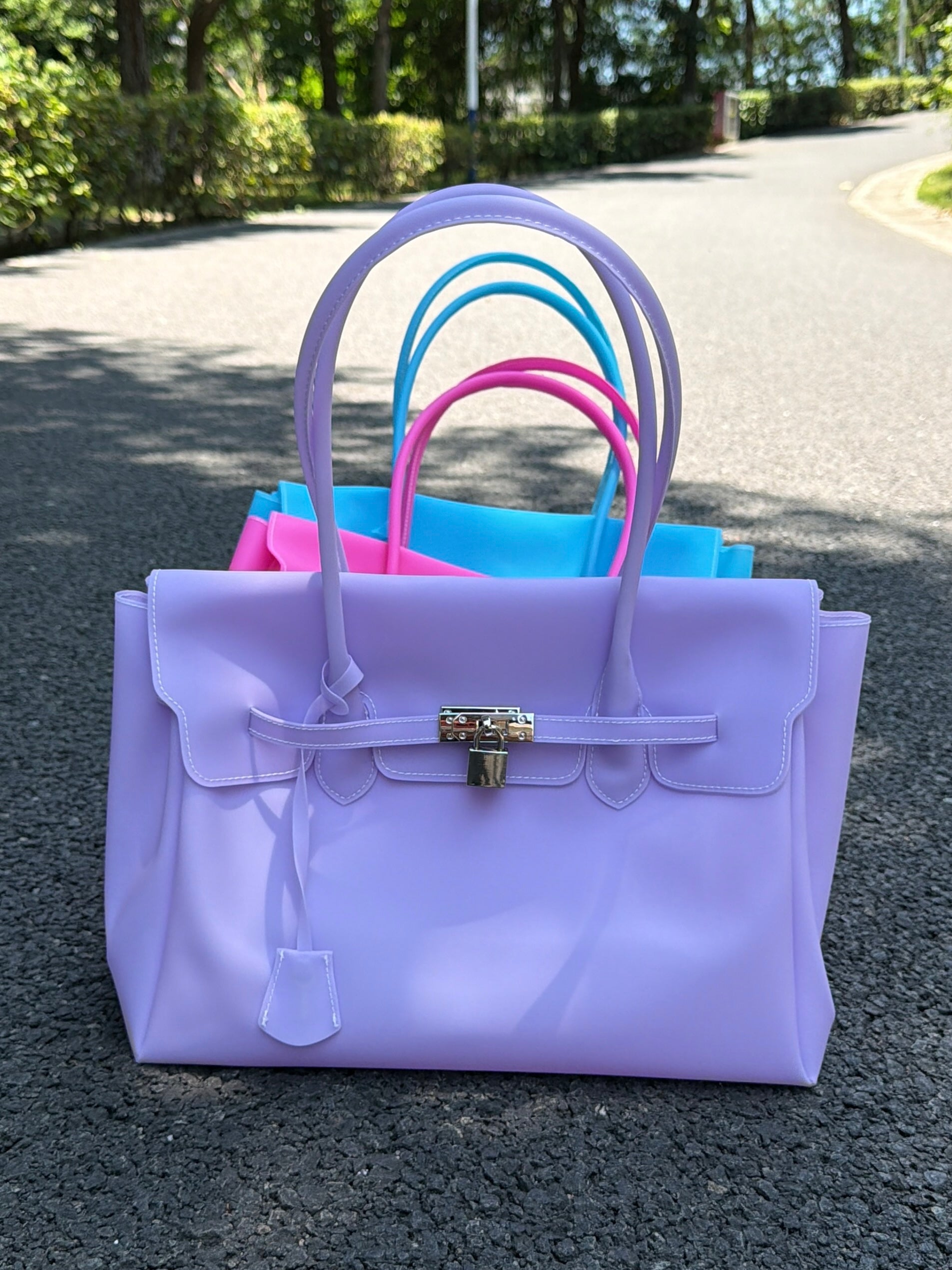 Girly Jelly Tote Shoulder Bag