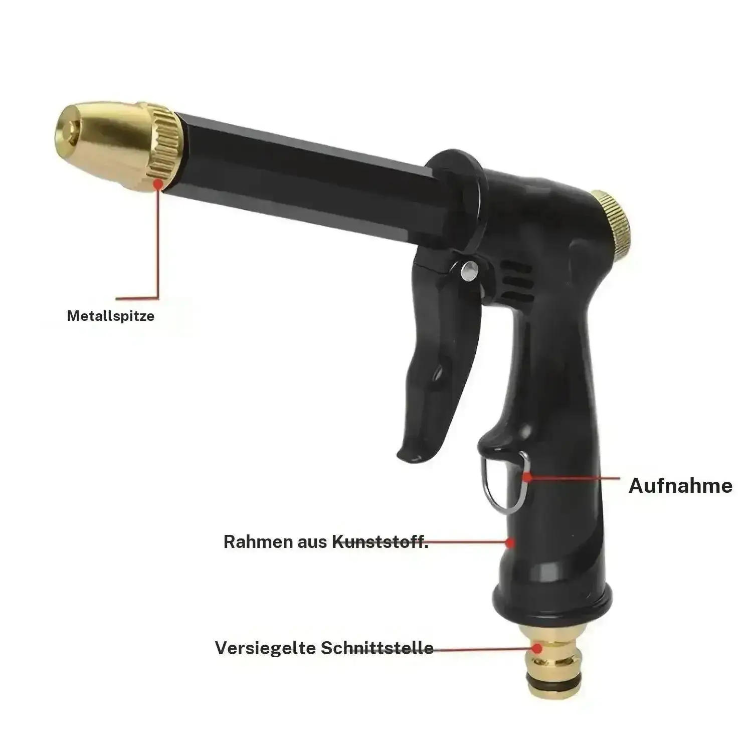 Portable High Pressure Water Sprayer, Adjustable Garden Hose Nozzle Sprayer, Car Washing & Maintenance Tool, Pet Cleaning Tool & Dealsforyoudays