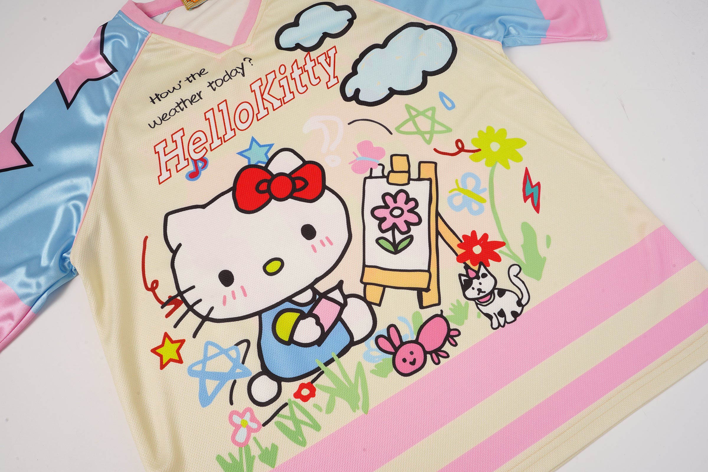Hellokitty Jersey Shirts Loose T-Shirts