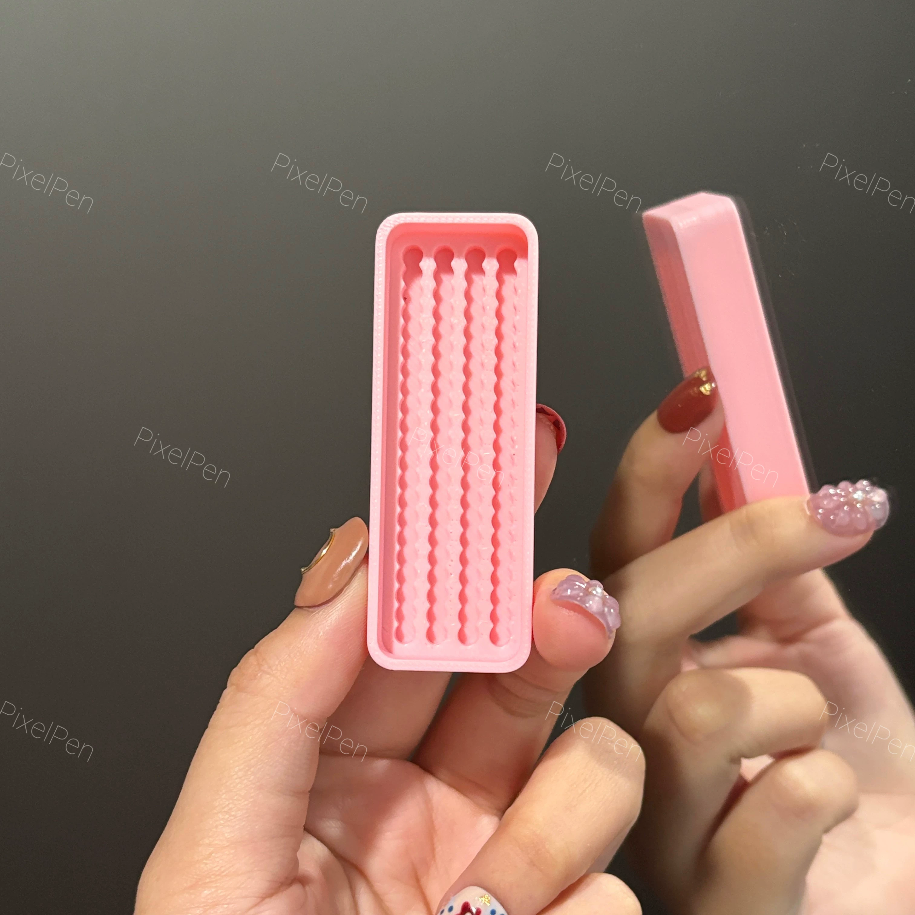 PixelPen Large-Capacity Anti-Static Bead Scoop Set for 2.6mm Mini Beads (Pink/White/Blue/Purple/Black)