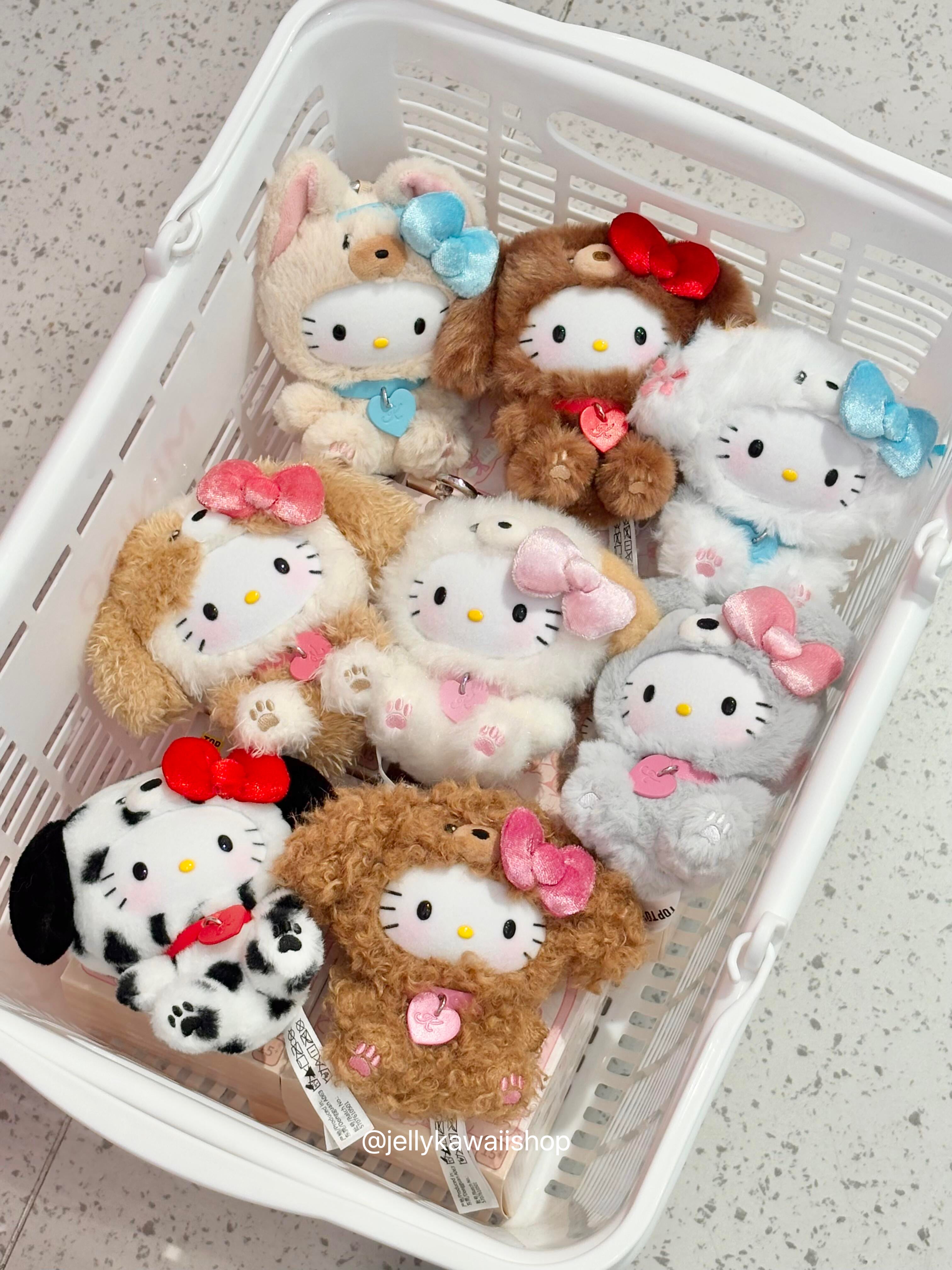Hello Kitty Puppy Party Series Plush Keychain Blind Box