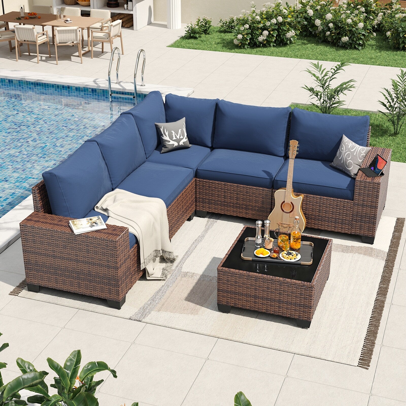 Patio Furniture Set , Outdoor Sectional Sofa Set