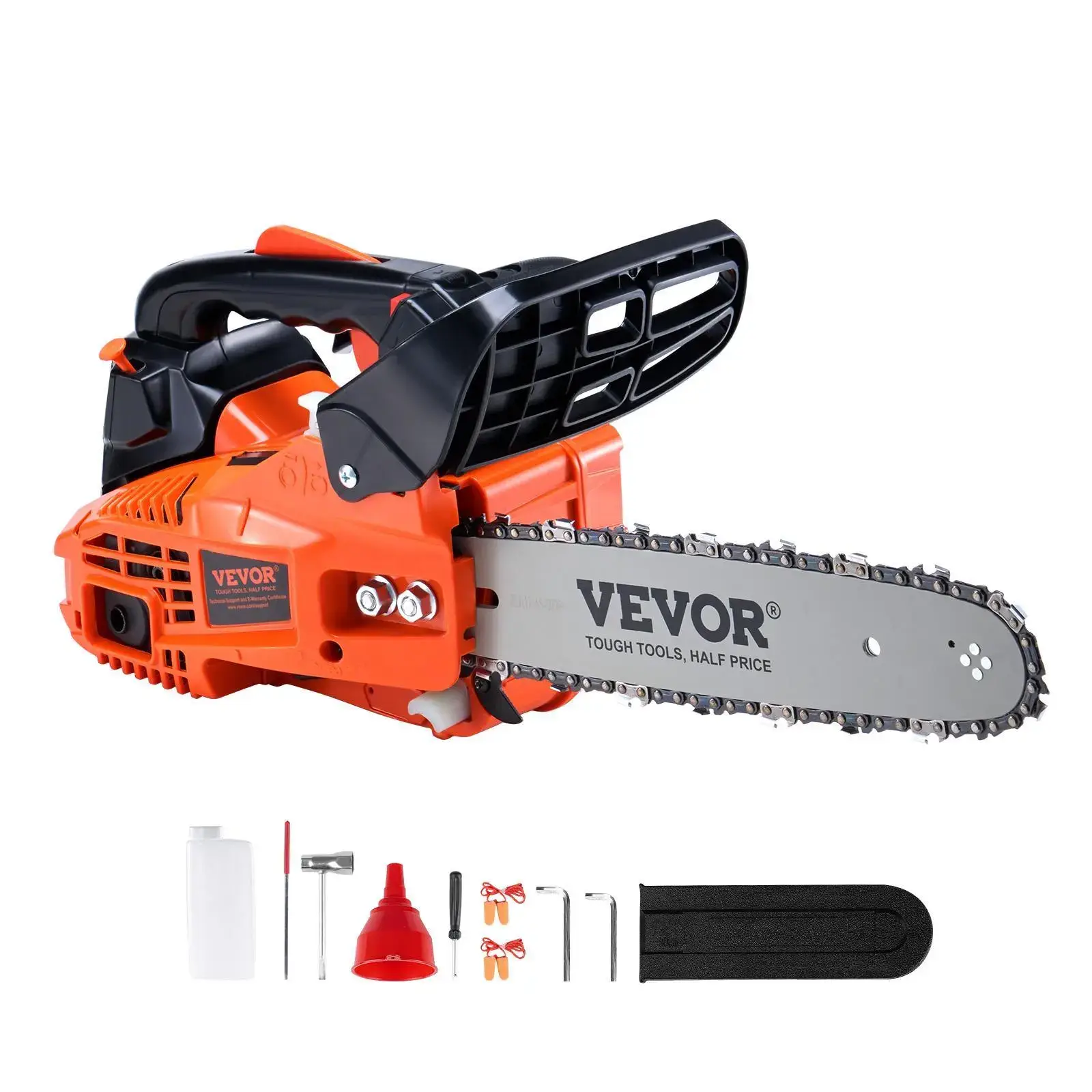 Gas Chainsaw 12-inch 25.4CC 1.2HP Handheld Tree Cutting Tool