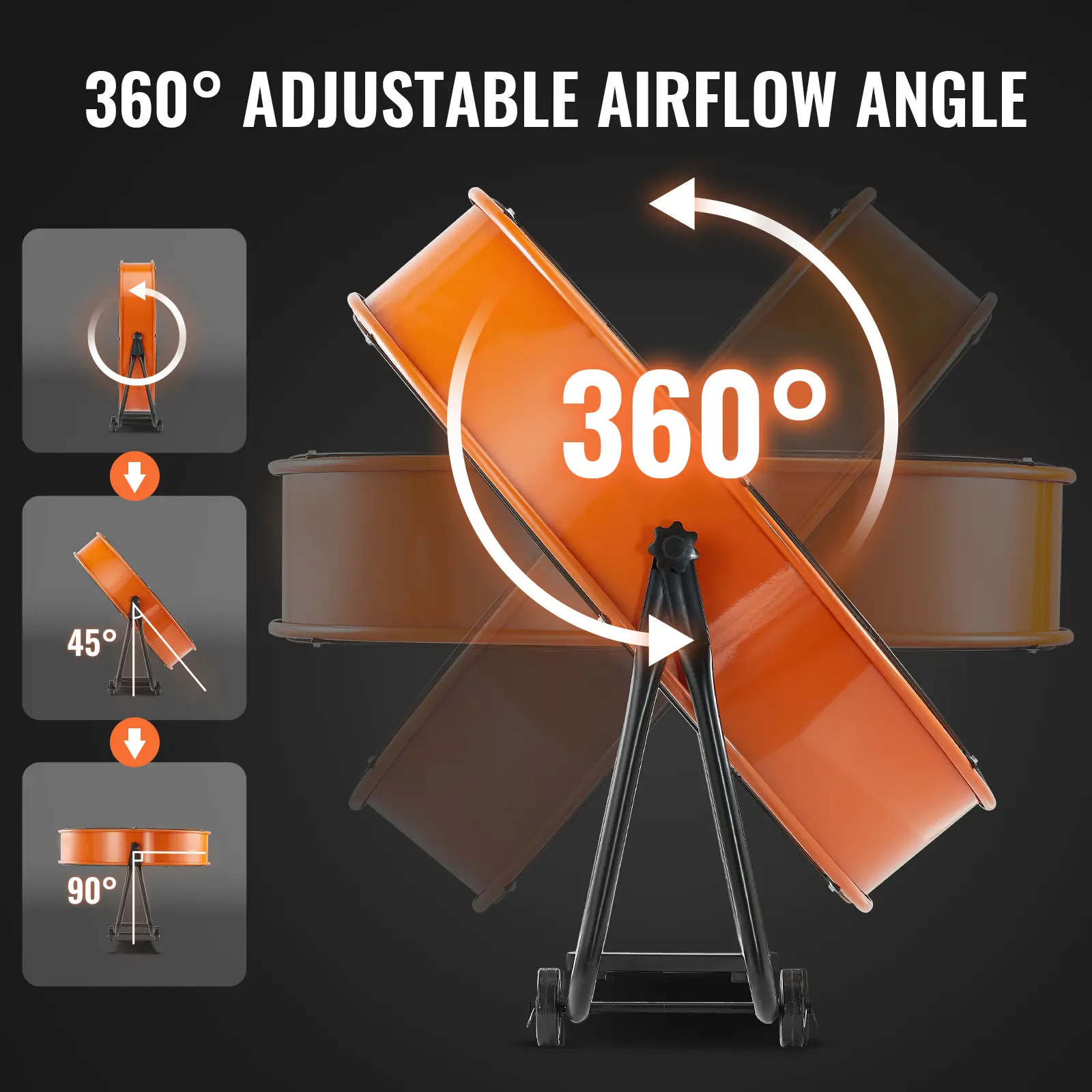 24-Inch Industrial Drum Fan for Commercial Ventilation