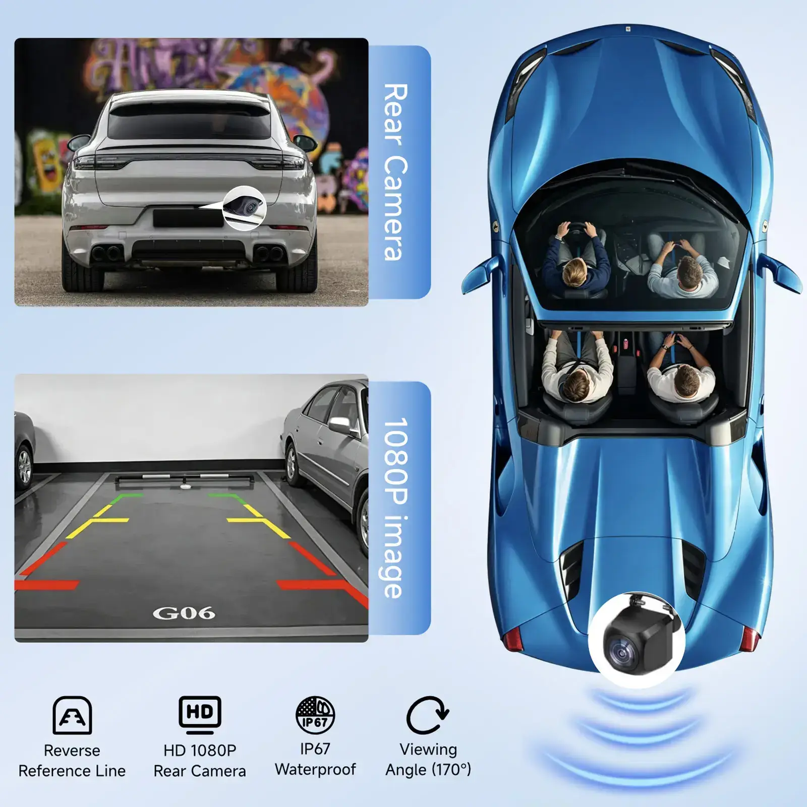 2026 Upgraded 9 Inch IPS Touchscreen Wireless CarPlay Screen, Supports Android Auto, Mirror Link, TikTok YouTube, Backup Camera, Navigation & Voice Assistant