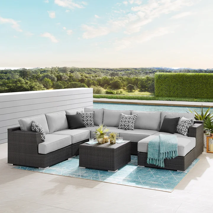 8-piece Modular Outdoor Patio Seating Set