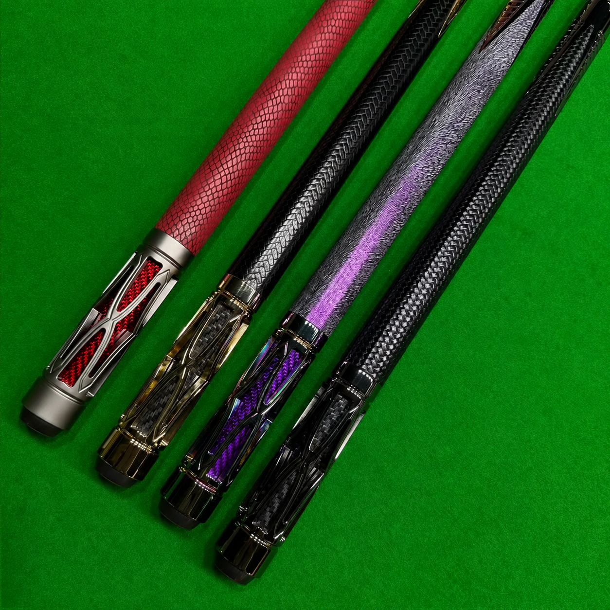 🔥 Pro Carbon Fiber Pool Cue Set – Luxury Metal Billiard Stick with Adjustable Weight & Free Accessories