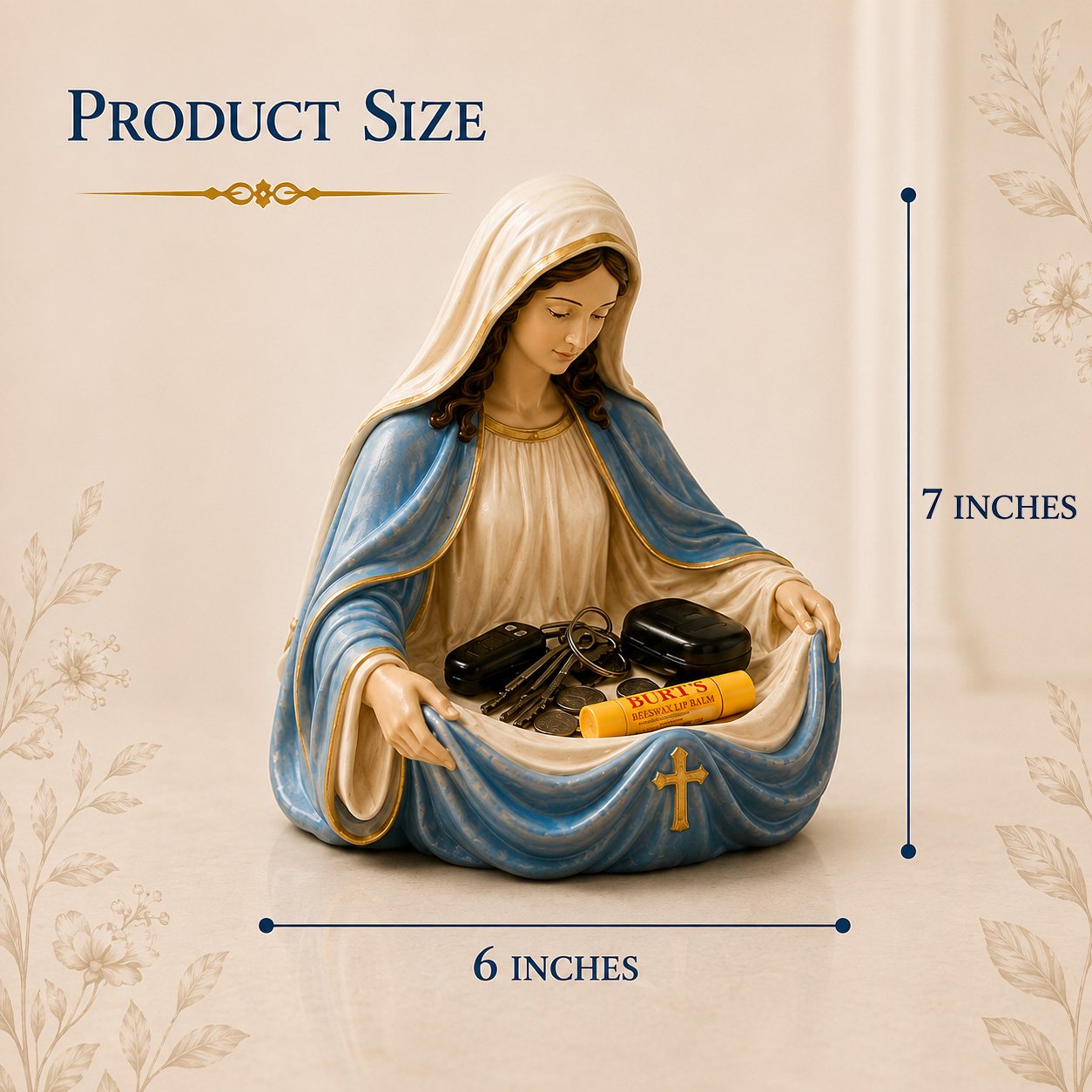 🙏Handmade Virgin Mary Catch-All Bowl