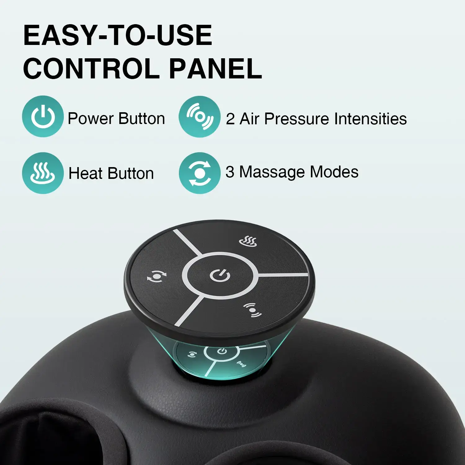 Shiatsu Foot Massager with Heat, Air Compression & Deep Kneading, Brown