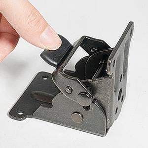 Heavy-duty collapsible brackets with 90° lock - space-saving steel hinges