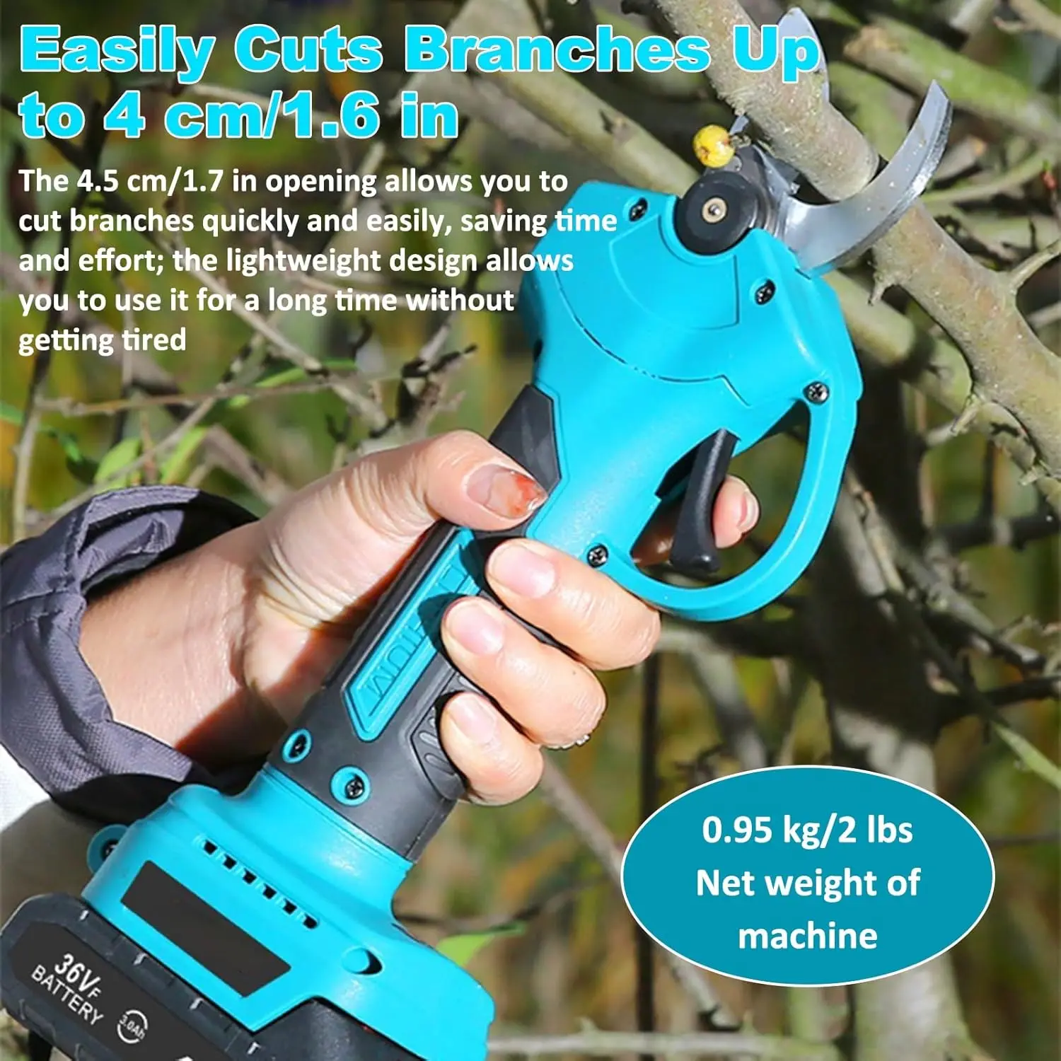 🔥 Limited-Time Deal — 3-in-1 Cordless Pole Saw & Mini Chainsaw Kit with 8-Ft Reach & 2 Batteries 🌳⚡
