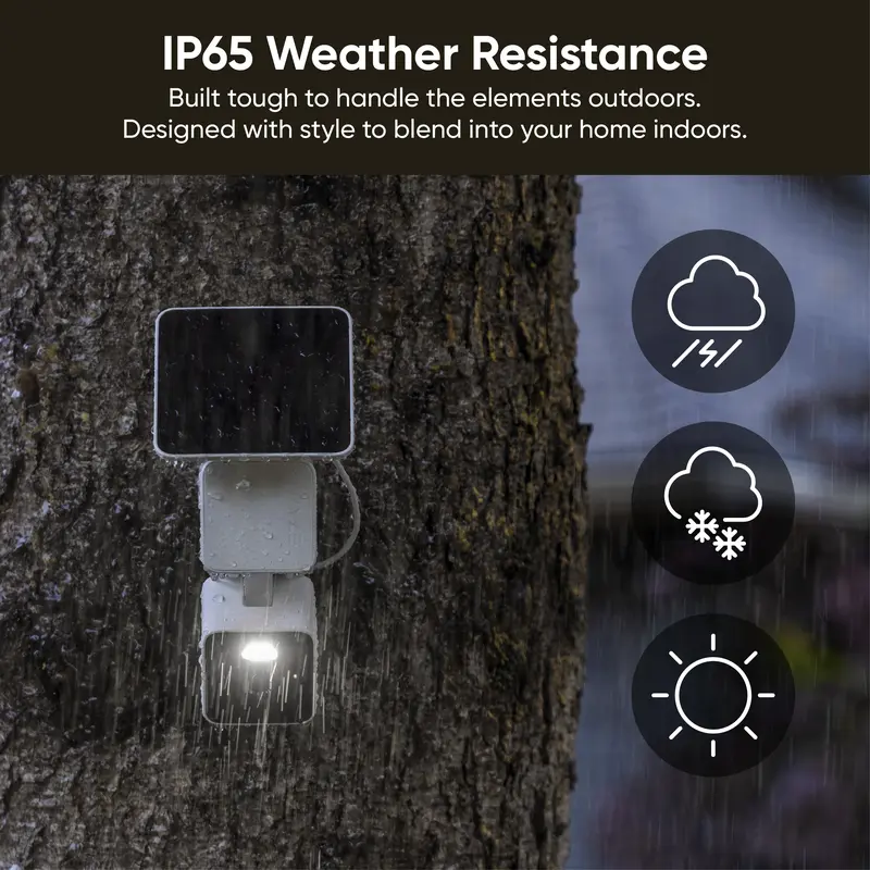 Battery Solar Powered 2K HD WDR Security Camera