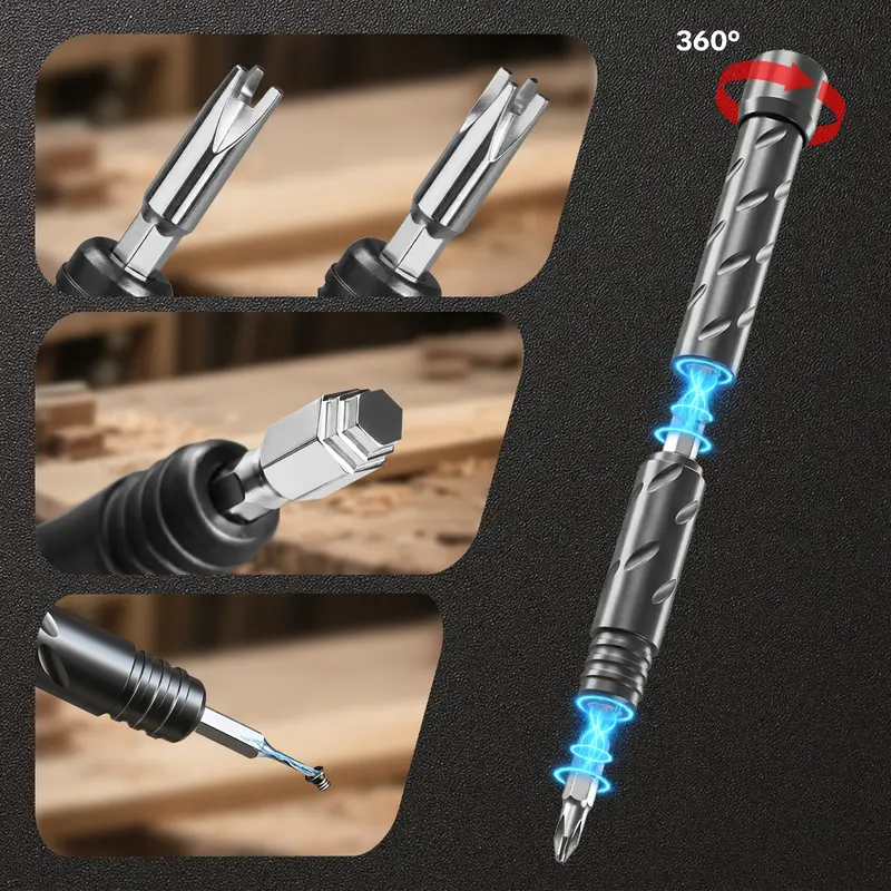 🔨55 In 1 Magnetic Screwdriver Set 360° Handle Special Bits for PC Chassis & Home Appliance Repair