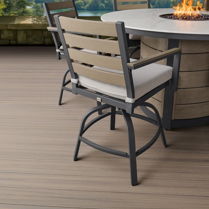 7-piece Fire Outdoor Patio High Dining Set