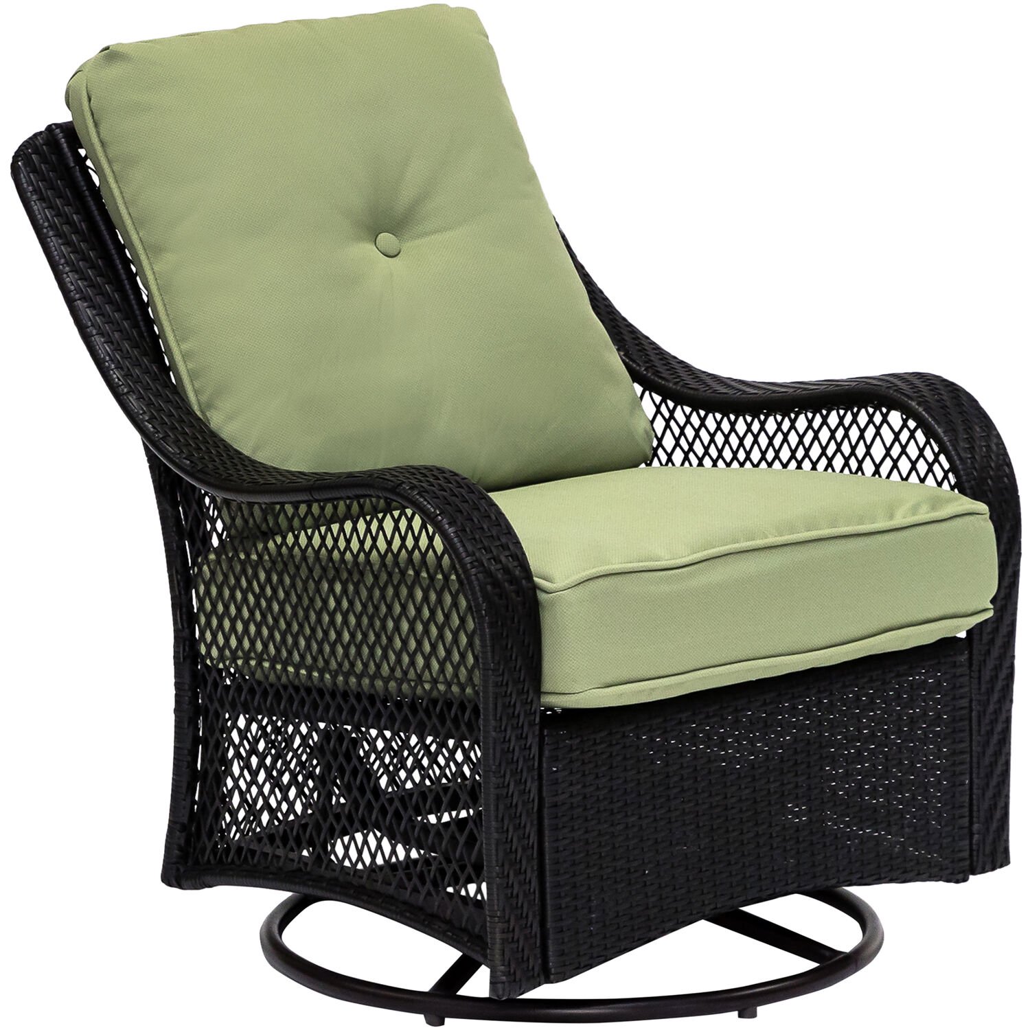 Orleans 5-Piece Fire Pit Chat Set with 4 Woven Swivel Gliders and 26 Inch Square Fire Pit Table, Autumn Berry