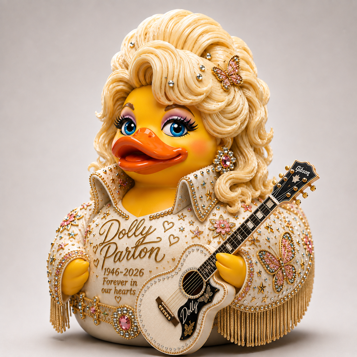 Dolly Parton Forever 1946-2026 Memorial Collectible Duck