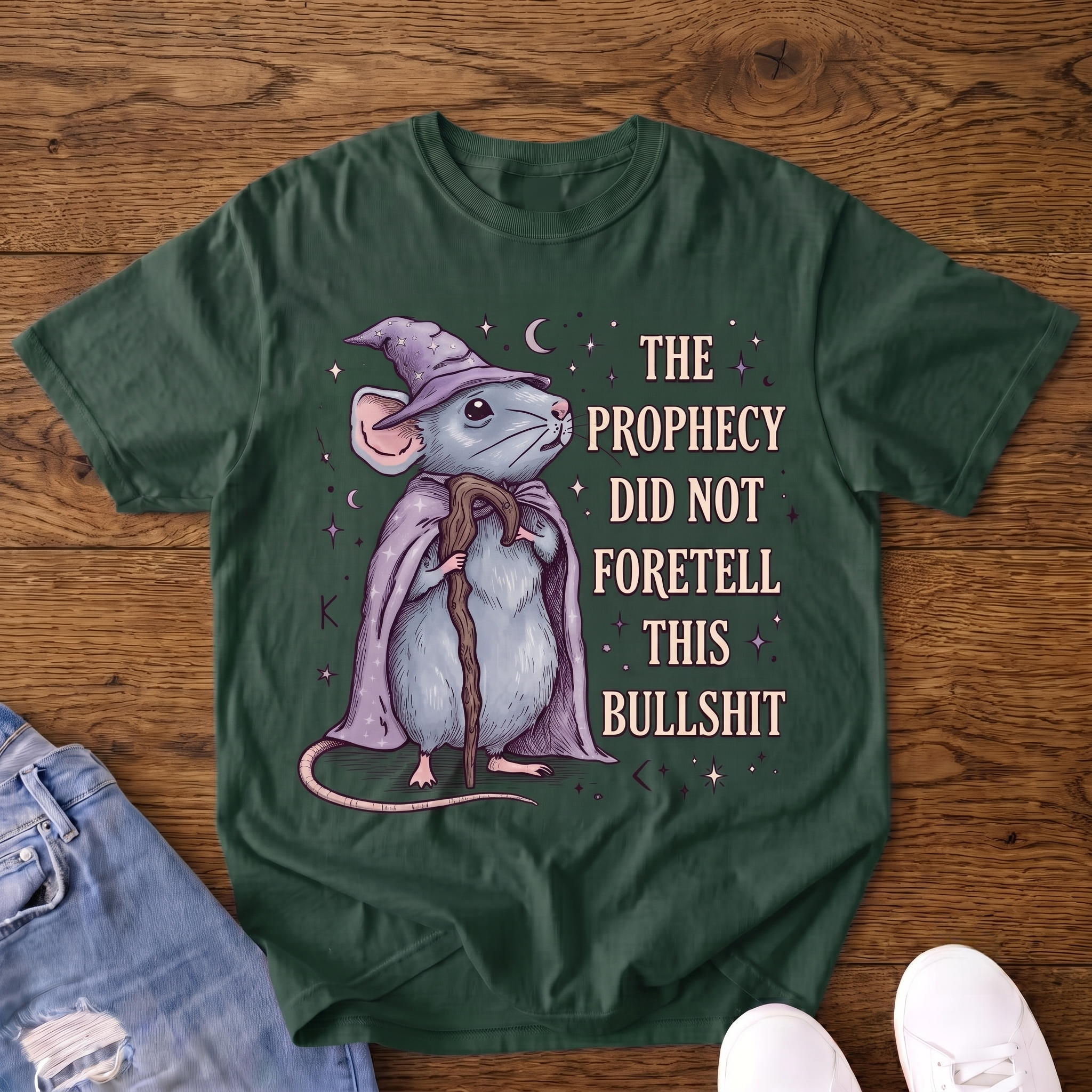The Prophecy Failed Wizard Mouse VintageT-shirt