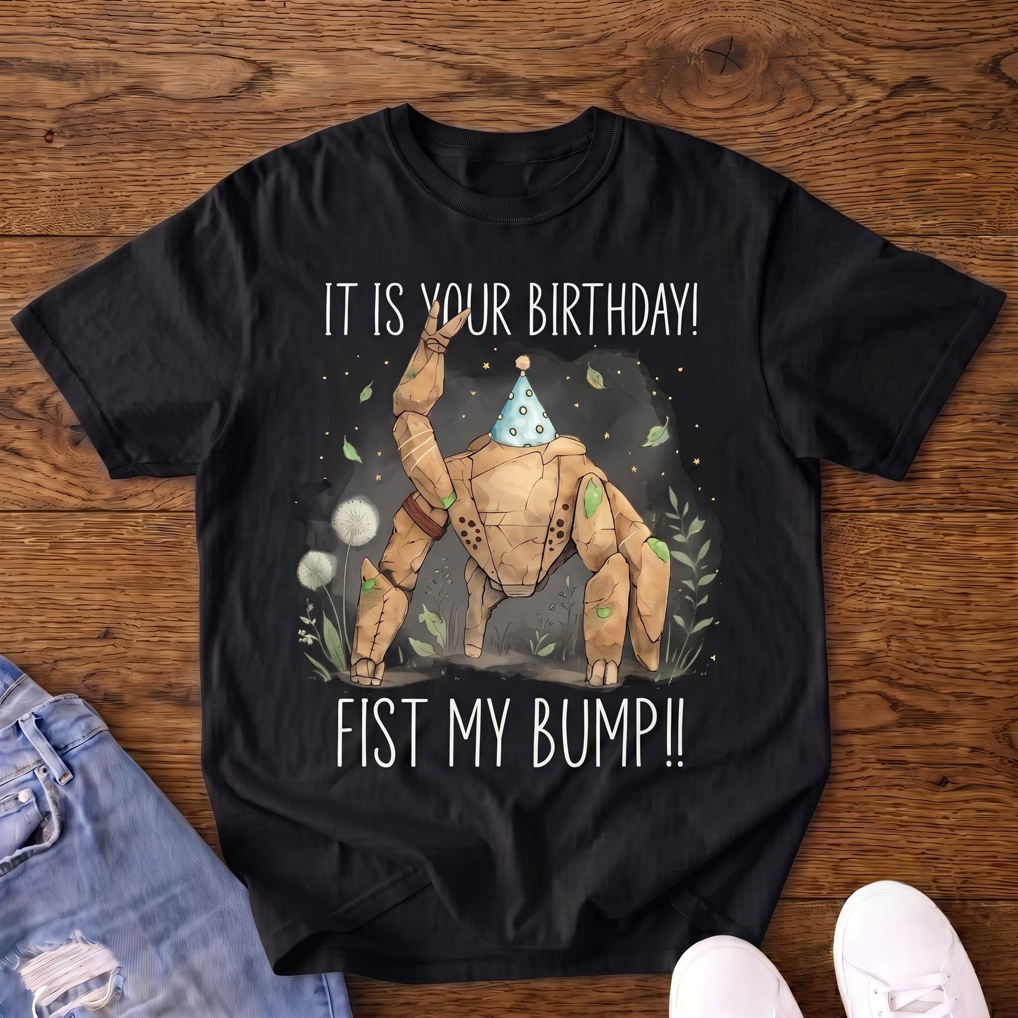 Rocky Inspired Birthday Fist Bump Golem VintageT-shirt
