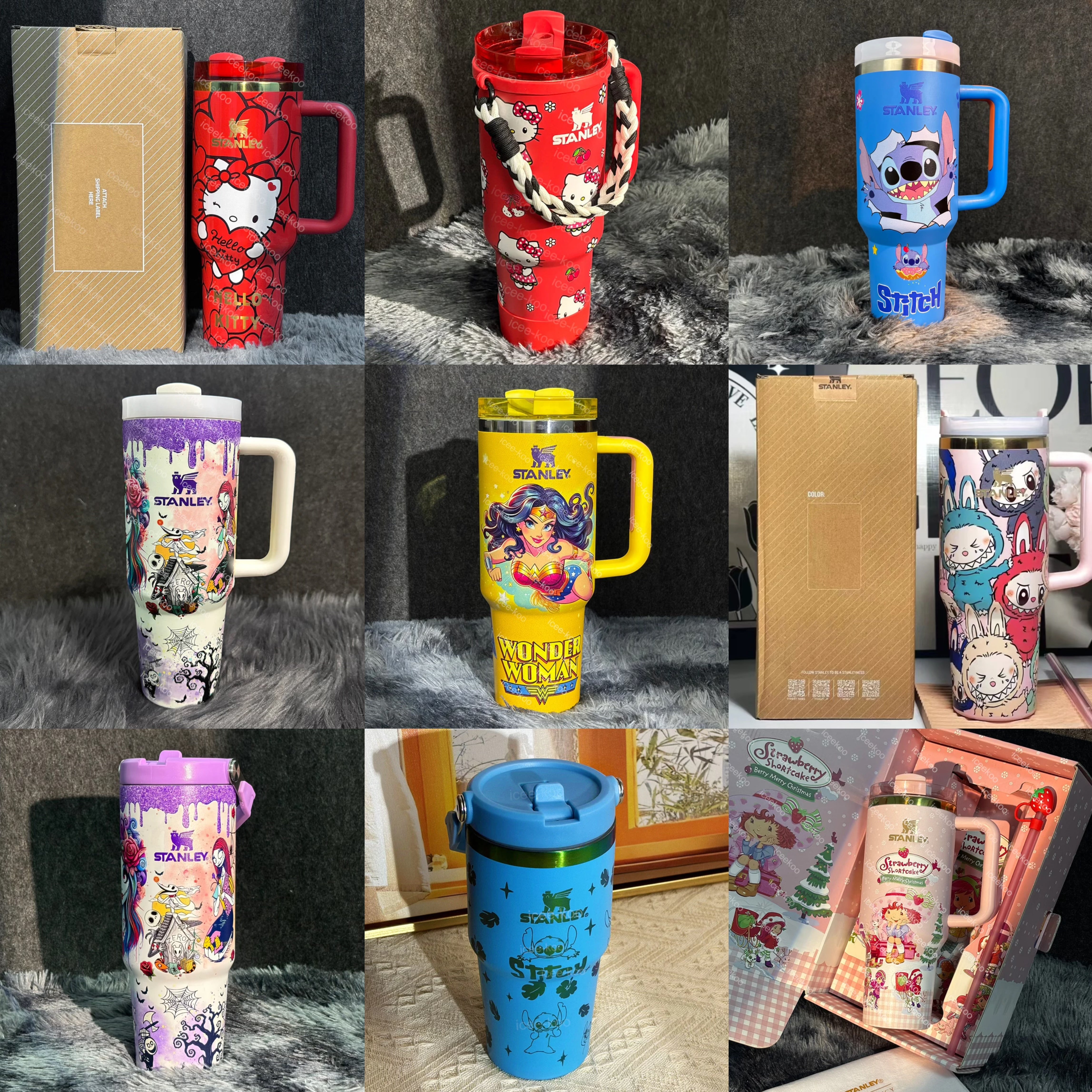 Limited Stock Only $35.99 Final Clearance Sparkly Cartoon Print 40oz Insulated Tumbler