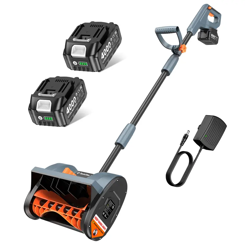 40V/21V Cordless Snow Blower with Dual Battery, 16
