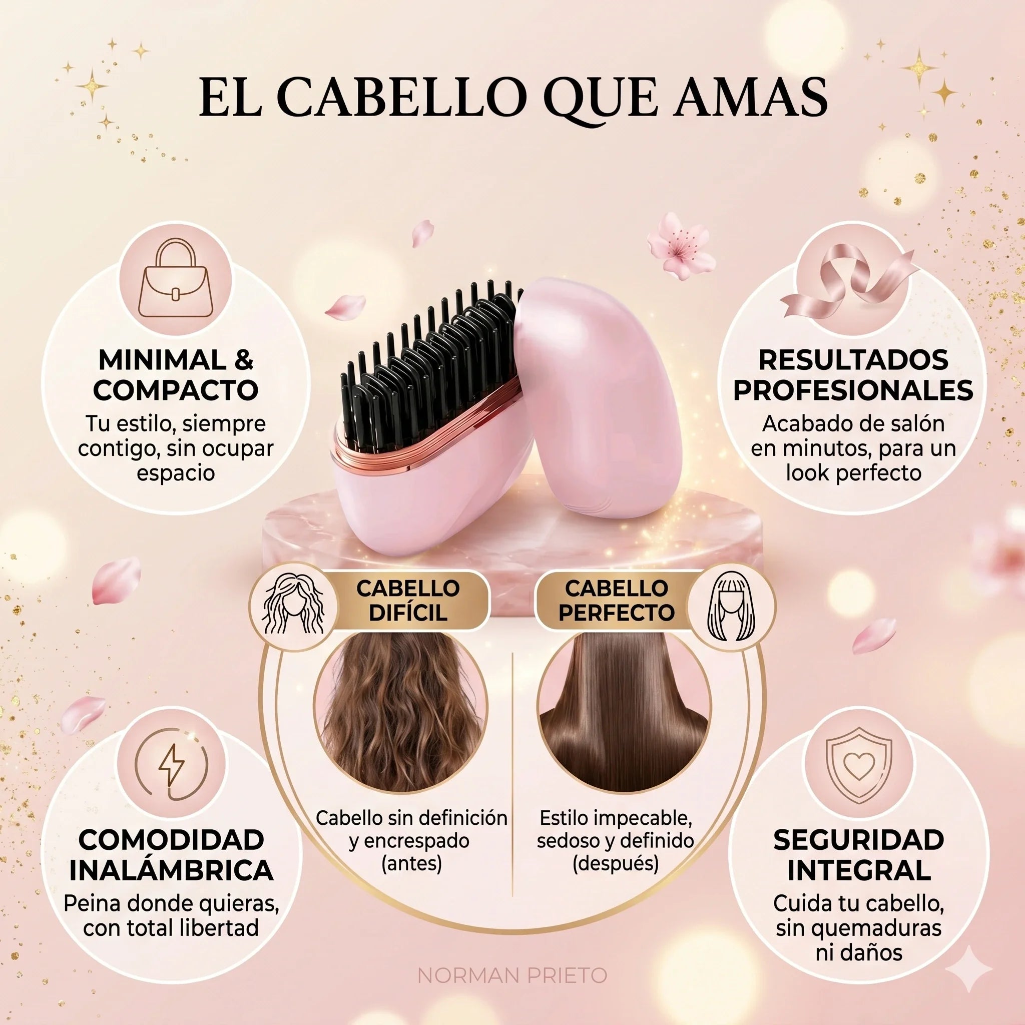 ✨ Mini Hair Straightening Comb