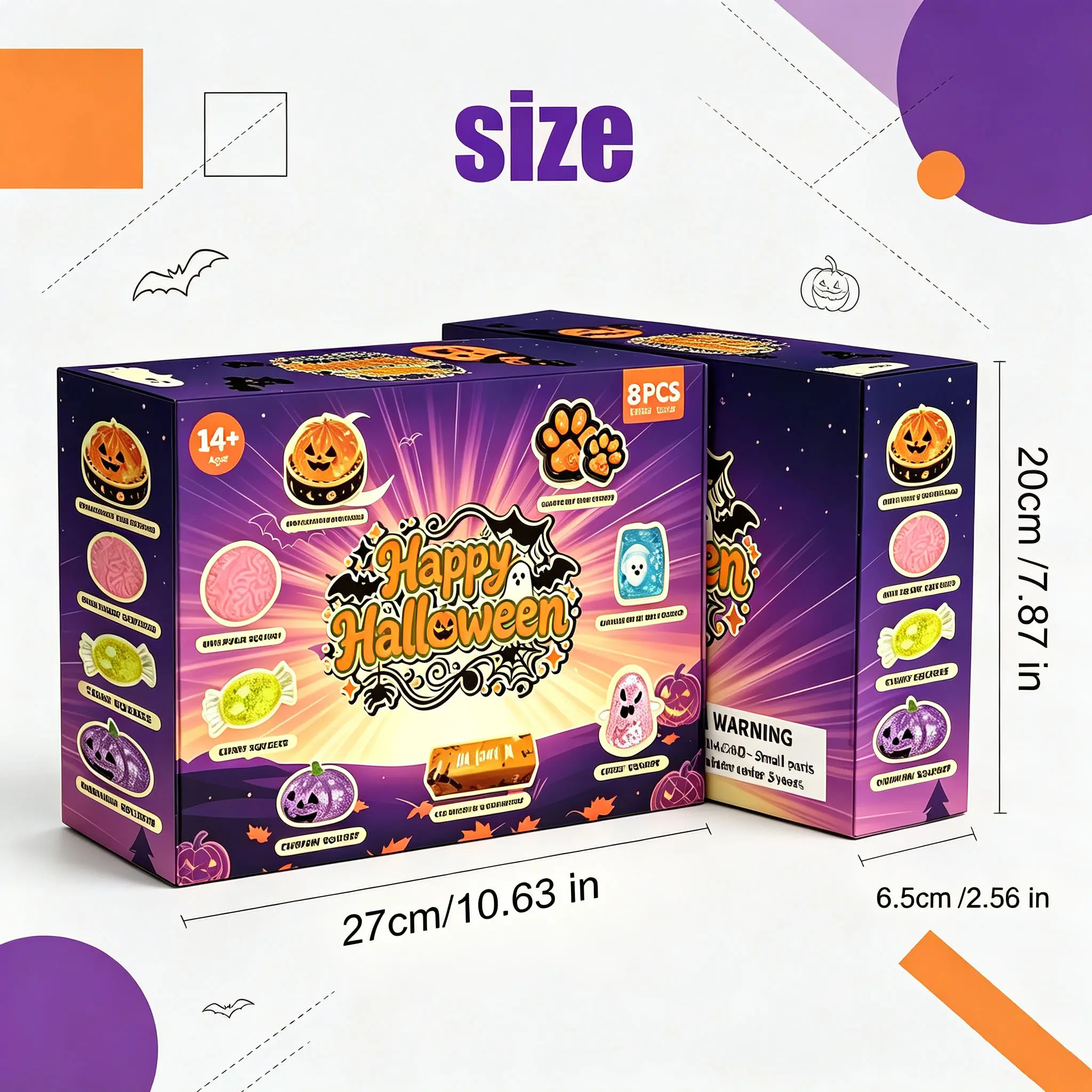 8-Piece Halloween Squishy Gift Box
