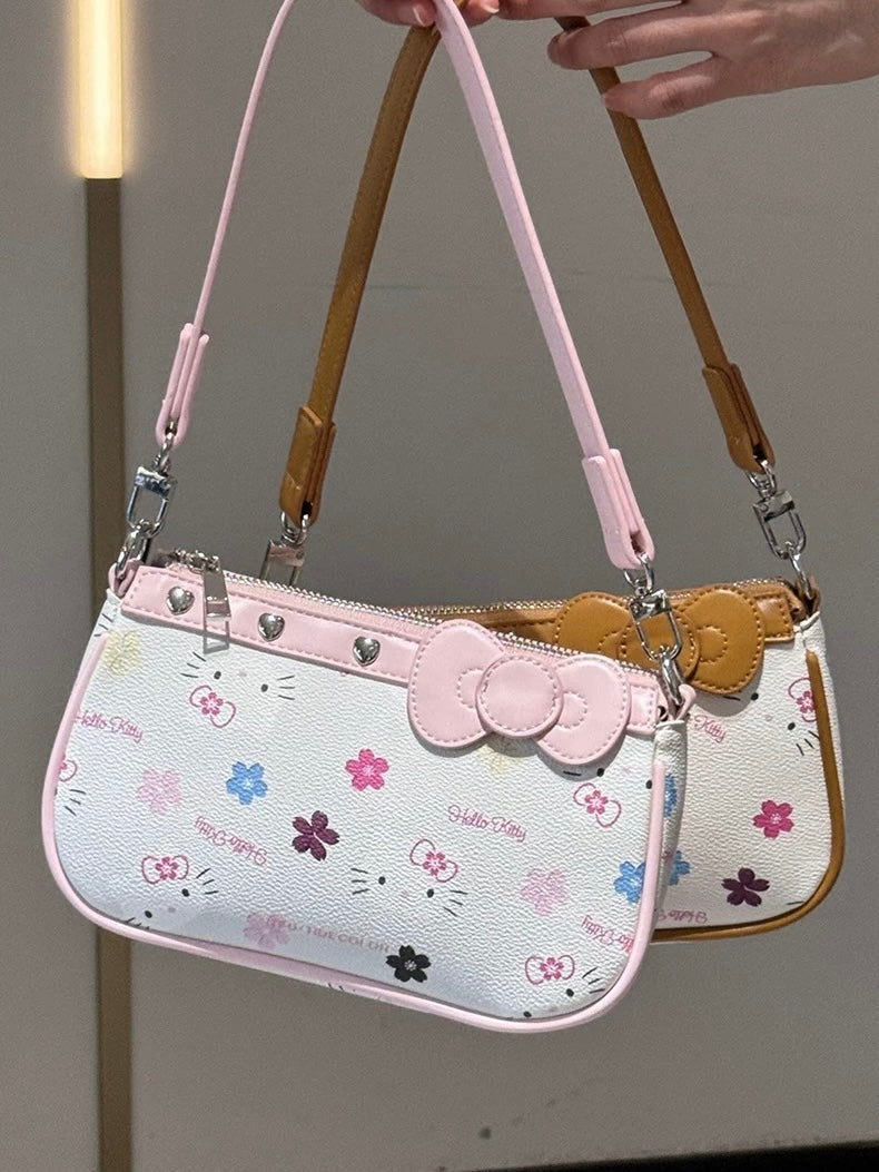 Hellokitty Hobo Bag Small Clutch Totes Handbag Top Handle Purse（gift box packaging）