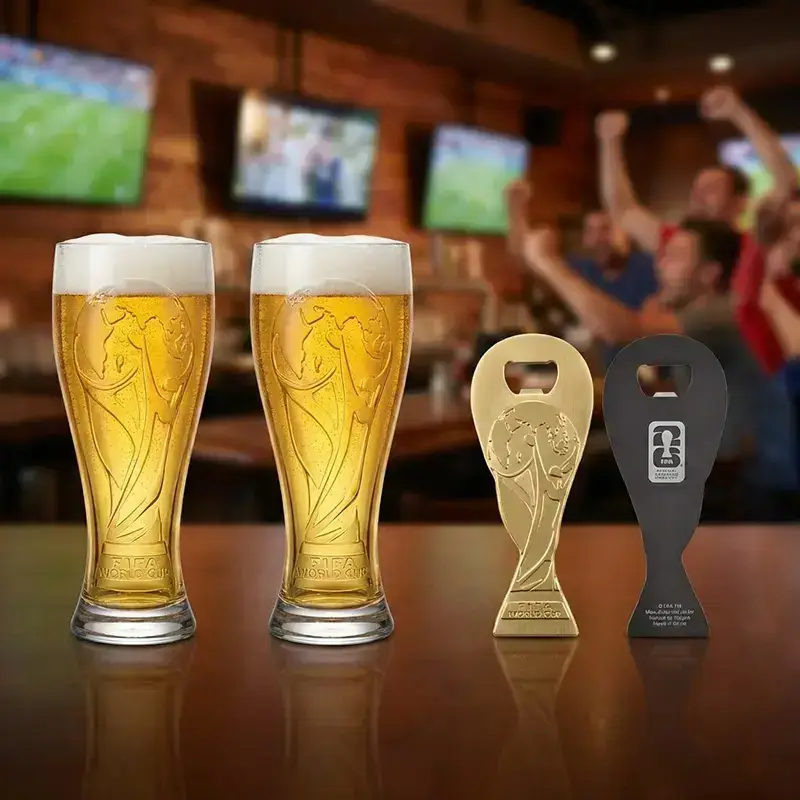 2026 Shatterproof Mugs （Not glass）and Magnetic Gold Opener set---Raise a cup to Victory Drink Drinkware Premium Soccer Gifts soccer fan gear