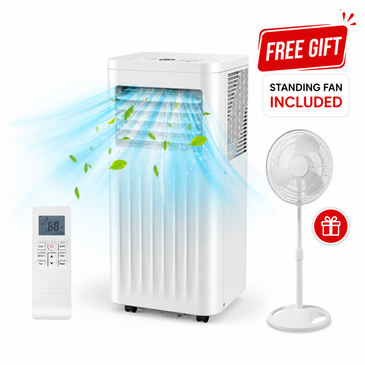 💥 Clearance sale⚡8000-10000 BTU Portable Air Conditioners, Quiet, Smart, Energy-Saving, Multi-functional Air Conditioner