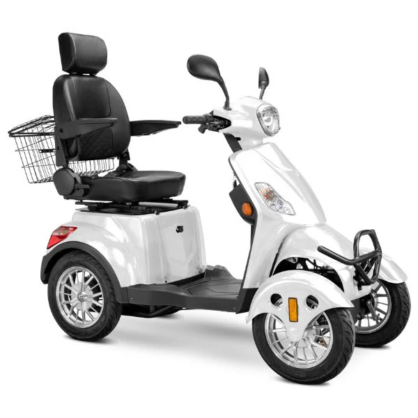 Heavy Duty 4-Wheel Mobility Scooter - 60V/20Ah,35 Miles for Seniors 500lbs with Adjustable Seat and Drum Brake