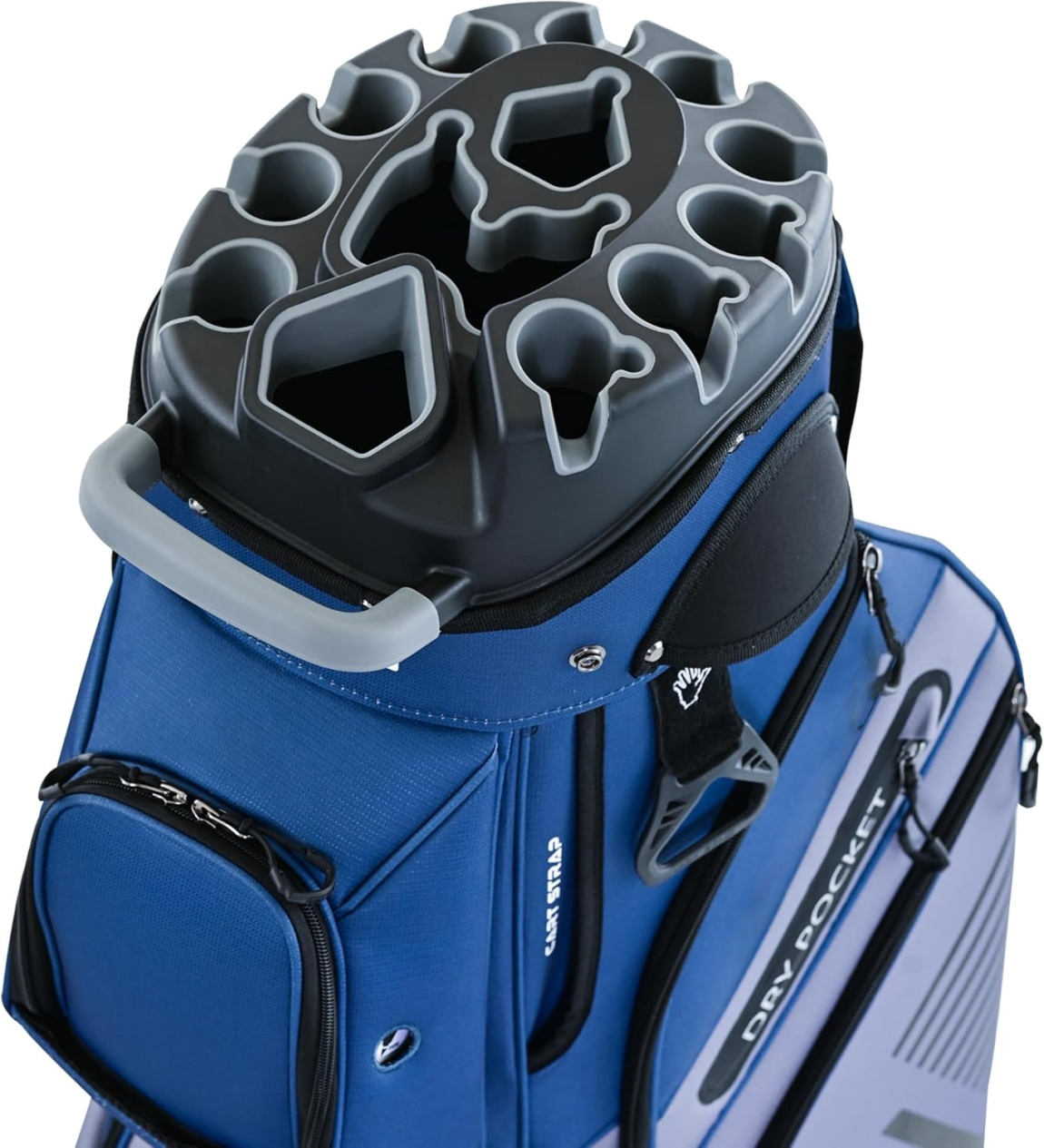 T-Lock Golf Cart Bag with 14 Way Organizer Divider Top
