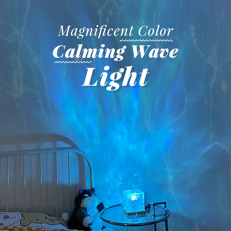 🎁 Exclusive Christmas Gifts 🎄 Rotating Wave Projector - Dynamic Ocean Effect, 16 Changing Colors, Perfect for Baby Care and Nursery Decoration 🌙🚤💫