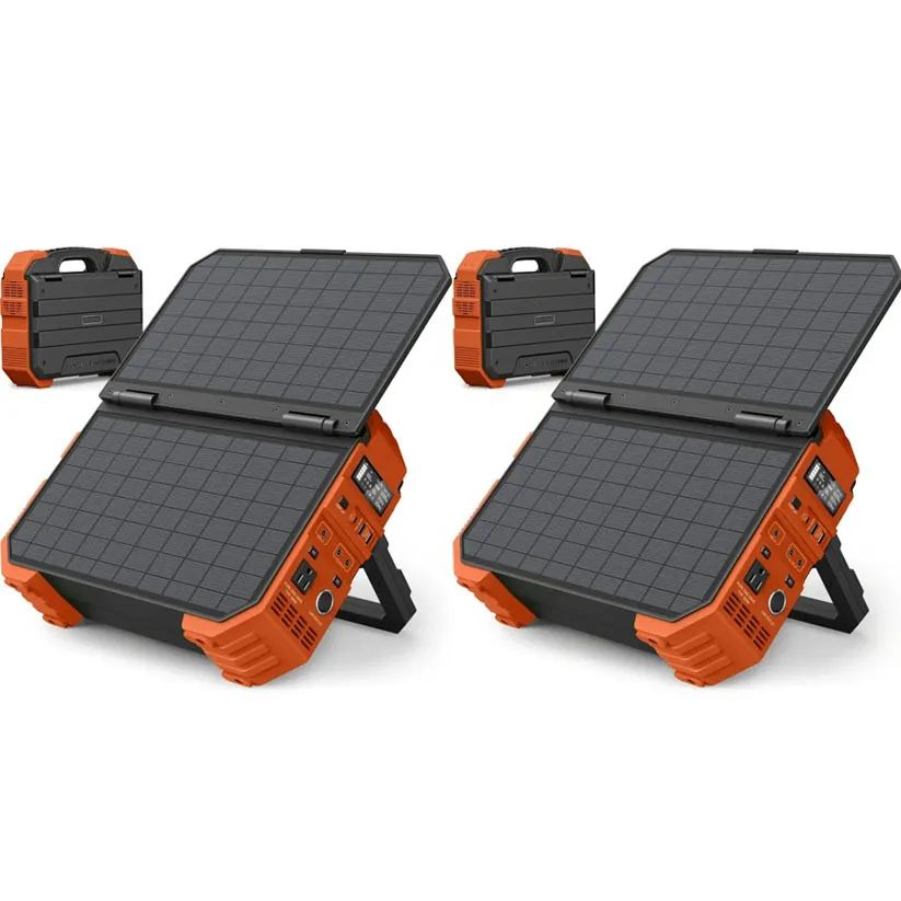 Spring Sale💥Last Day Buy 1 Get 1 Free💥Portable Power Station with Built-in Solar Panel