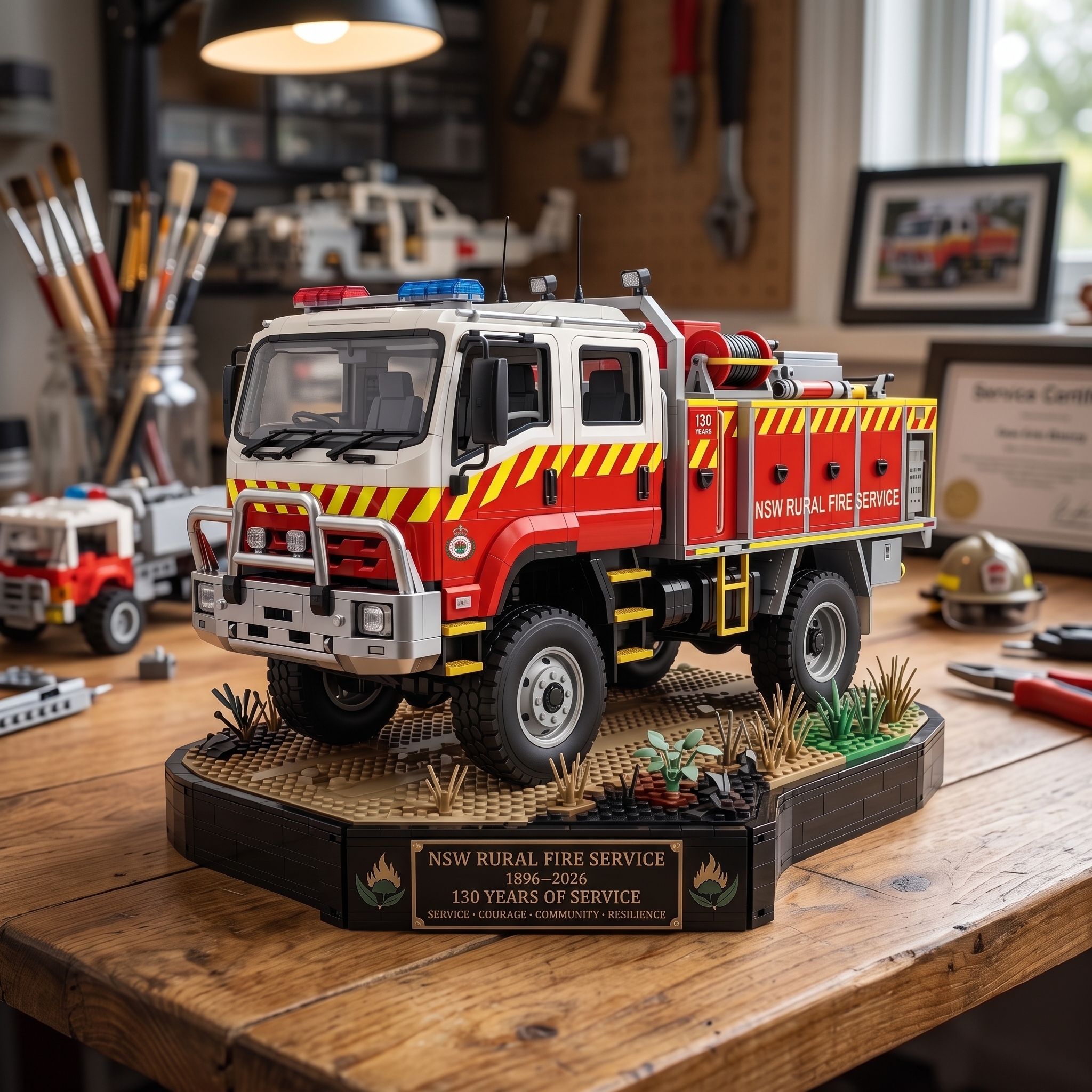 130th Anniversary Brick-built Fire Truck