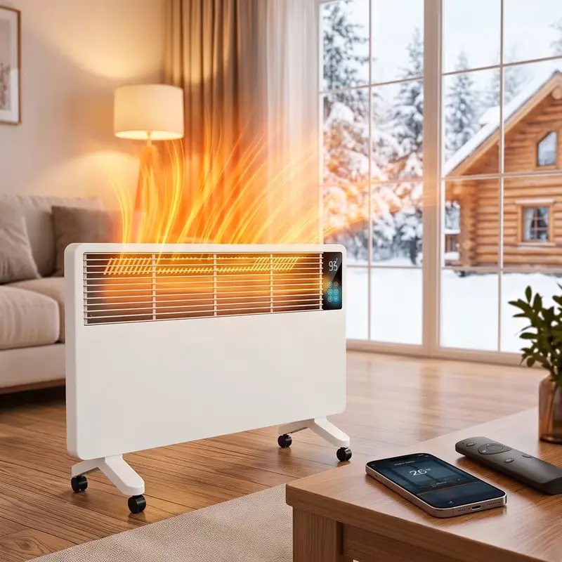 1500W Fan-Free Convection Space Heater with Thermostat
