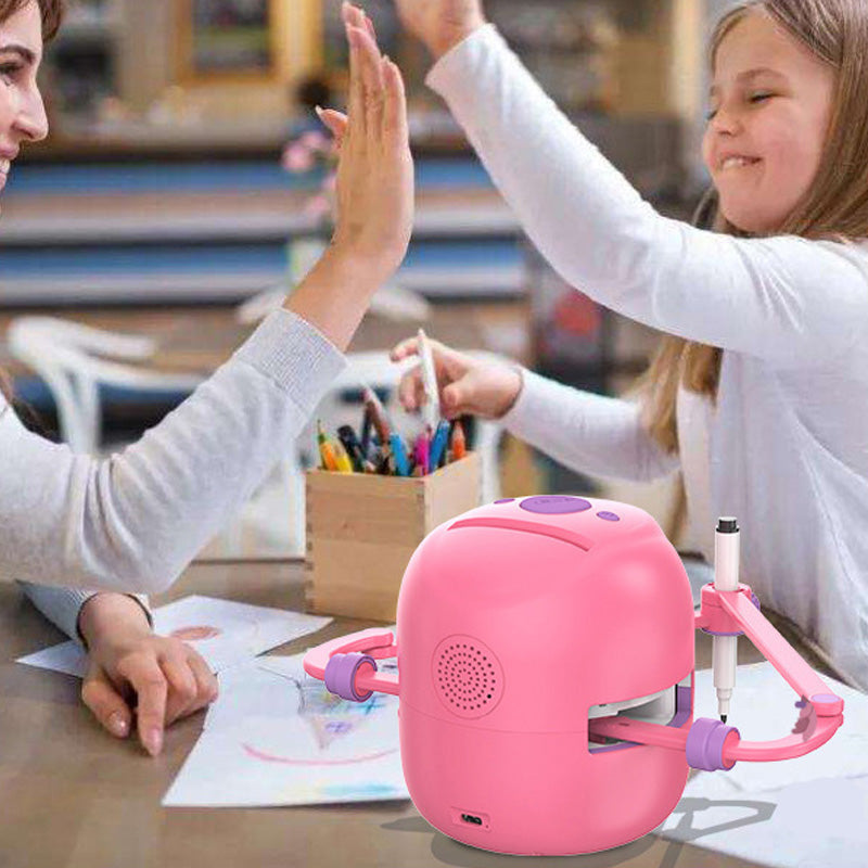 🎄 Christmas Limited Stock - Interactive Drawing Robot for Kids with 100 Cards