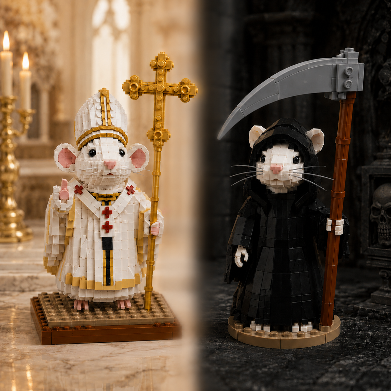 Holy Judgment & Midnight Reaper Mouse Building Block Display Set