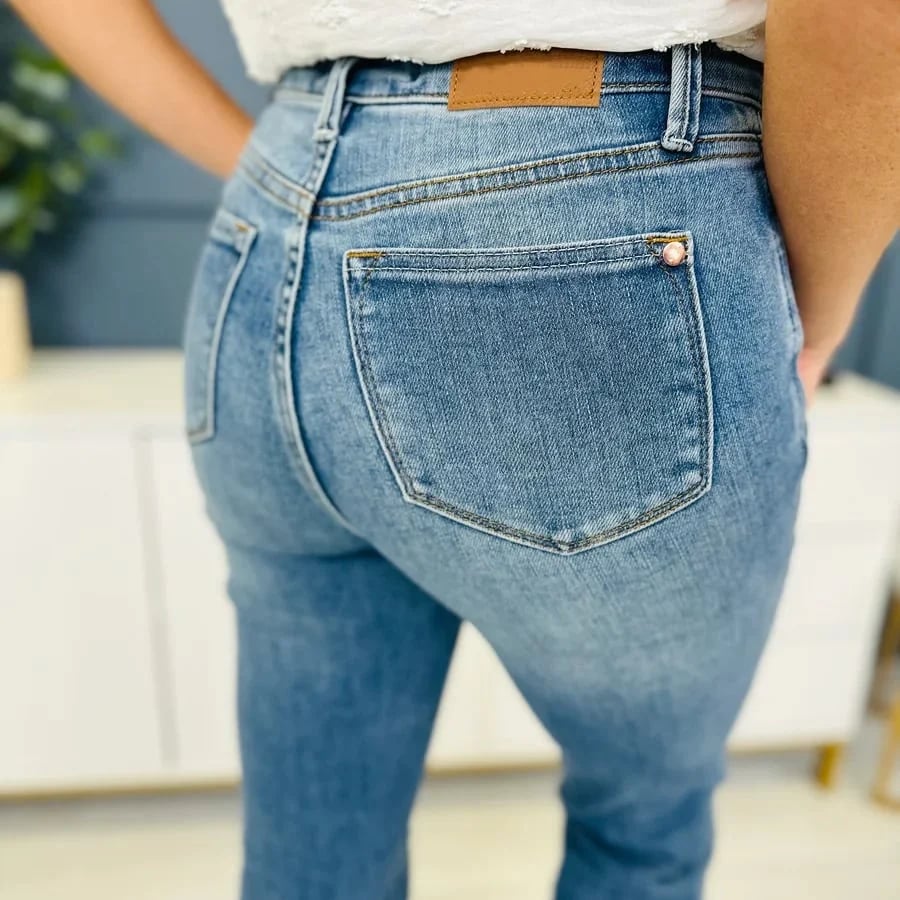 flared waist jeans